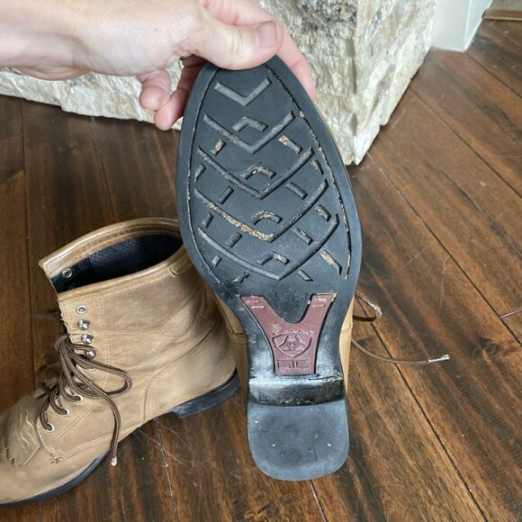 Ariat Tan Leather Men's Boots - Picture 9 of 11